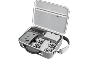 XPAPOV Neo, borsa da viaggio portatile in PU per DJI Neo Fly More Combo accessori, borsa per il trasporto per drone DJI Neo, compatibile con controller RC-N3/N2, batteria Neo, ricarica a due vie