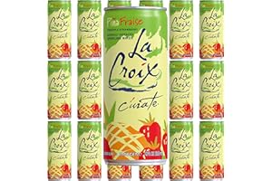 WESTERNMBY La Croix Pina Fraise, Pineapple Strawberry Flavored Naturally Essenced Sparkling Water, 12oz Tall Can, 18 cans