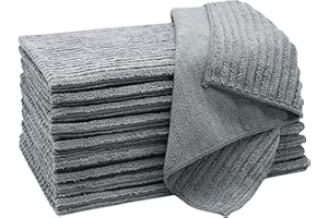 ZOLLNER 10 panni strofinacci in microfibra, 45x65 cm, grigio