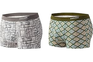 sesto senso Herren Boxershorts Microfaser mit Motiv 2er 4er Pack Micro Modal Bunte Unterhose