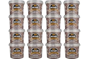 MR TUBS PORK CRACKLING Mr Tubs Double Hand Cooked Premium Pork Crackling - 6 Flavours to Choose from (Good Old Traditional, 16 x 55g)