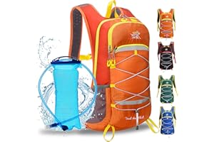 WLZP Plecak na nawodnienie z pęcherzem bez BPA, regulowane, wyściełane paski na ramię, klatkę piersiową, idealny sprzęt outdoorowy do jazdy na nartach, biegania, wędrówek, jazdy na rowerze