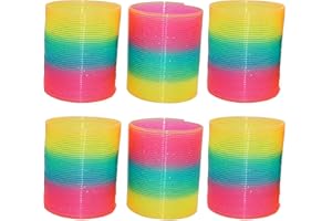 SRV Hub 6 molle magiche glitterate, bomboniere per feste, regali di Pasqua, 6,5 cm, giocattoli regalo per bambini (6 molle magiche)