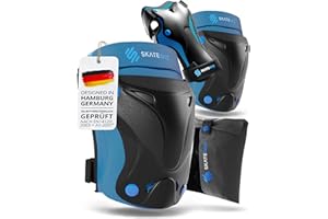 SKATEWIZ Knee Pads for Kids and Adults - PROTECT-1 - Kids Knee and Elbow Pads for Children - Wrist Guards Skating - Roller Skate, Scooter & Skateboard