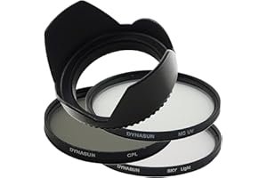 DynaSun C-PL CPL 58mm Pol-Filter +MCUV Filter Multicoated MC UV +Skylight +Gegenlichtblende 58 mm