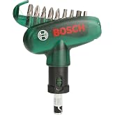 Bosch Professional Accessories Diy Circirli Screwdriver and 9 Screwing Tips, Gray