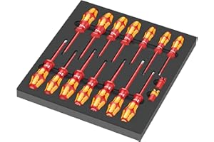 Wera 05150102001 9711 Schaumstoffeinlage, VDE Schraubendreher Set 1, 16-teilig