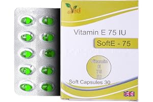 VED Vitamin-E 75 IU SOFTGEL Capsule | 30 Days Supply