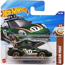 Hot Wheels Porsche 911 Rallye HW Safari Mode 2025 - 1:64 Verte - Non Super Trésor