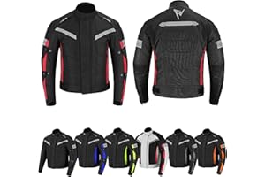 REXTEK Chaquetas de motocicleta Motociclista Impermeable Camisa de diseño de Engranajes Chaqueta cosida con remate para todo clima para hombres Adultos Niños Aprobado EN-17092