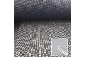 Aktivstoffe Seat Gard - Bezugsstoff für Gartenmöbel - Schimmelbeständig, Wasserdurchlässig, Windbremsend, Schwerentflammbar, Reissfest (Schwarz)