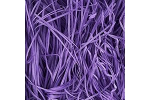 JEEMOOTOWN 500 gramos Virutas de Papel para Regalos, Papel Relleno para Cajas Regalos, Tiras de Papel para Relleno, Proporcionar una Buena Decoración y Protección para los Regalos (Violeta)