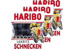 ‎HARIBO Haribo Lakritz Schnecken, 3er Pack, Lakrtitzschnecken, Süßigkeit, Nascherei, Im Beutel, Tüte