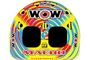 WOW Sports Macho Towable Tube for Boating 2-3 Person Options