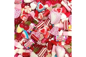 SWEET TREAT GIFTING CO. Love Heart Sweets | Wedding Pick n Mix Sweets | Valentines Candy Gifts Red, Pink & White Sweets | Love Hearts Wedding Sweet Mix 800g