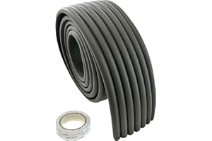 HIMRY Universale Protezioni Antispigolo, 200cm x 80mm x 8mm Multiuso Schiuma, Striscia Protettiva Bordi, Protezione Guradia Sicurezza Kits per Bambini Bebè, Extra Spesso, Nero, KXD7002-black