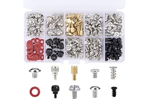 MOONSING 228pcs Kit de Vis d'Ordinateur pour Universel Réparation Notebook PC Boîtier Fan, Carte Mmère, Hard Disk, Disque Dur, Ventilateur, CD-ROM (M3 M3.5 M5)