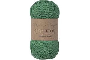 Utopia Crafts Re-Cotton Knitting Yarn, 100g (Evergreen)