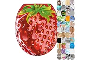 Sanilo WC Sitz mit Absenkautomatik, viele schöne Toilettendeckel zur Auswahl, hochwertige und stabile Qualität aus Holz (Strawberry)