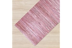 ILGRUPPONE Il Gruppone Passione Casa Tappeto Passatoia in Vero Bamboo Tappeto Cucina Ingresso in Legno Antiscivolo Aderente Lavabile E Antimacchia Adattabile alla Vostra Misura - Mirtillo