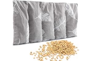 Amilian Coussin de noyaux de cerise - 50 x 20 cm - Idéal comme coussin de massage, coussin chauffant, coussin froid