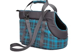 PillowPrim Hundetasche Tragetasche für kleinen und mittleren Hund, Welpen, Katze für Spaziergang - Größe S