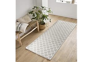 Serdim Rugs Washable Door Mat Kitchen Mats Non Slip Trellis Design Hall Runner- Indoor Door Mat - Hallway-Passage Corridor Doormats - Floor Mat