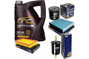 DIEDERICHS Filter Set Inspektionspaket 5 Liter MANNOL Motoröl Extreme 5W-40 API SN/CF SCT Germany Innenraumfilter Luftfilter Ölfilter Kraftstofffilter