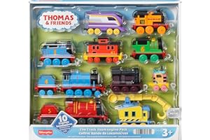 THOMAS UND SEINE FREUNDE Thomas & Friends HRR49 Fisher-Price The Track Team Engine Pack Zabawki, wielokolorowe