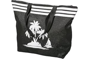 AIREE FAIREE Sac de plage Grand sac fourre-tout avec fermeture éclair - Sac De Plage Femme xxl, waterproof tote bag, conception mignonne beach Bag