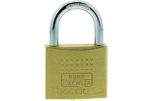 Burg-Wächter Vorhängeschloss, 6,5 mm Bügelstärke, Kneifschutz, 6 Schlüssel, Boccia 450 40 6 SB