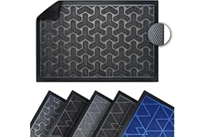 Asquare Zerbino per interni ed esterni, per interni ed esterni, in diverse misure (nero, 60 x 90)