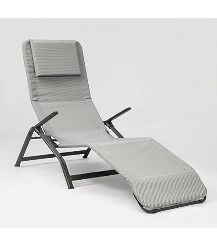 Sdraio Formentera Garden Friend - Basculante In Acciaio E Textilene Beige - Foto 9