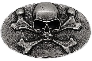 BBM-STYLE Gürtelschließe Gürtelschnalle - Skull - Totenkopf - massiv gearbeitet - für 3,8 bis 4 cm breite Bänder