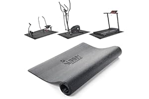 ‎SUNNY HEALTH & FITNESS Sunny Health & Fitness rutschfeste Heimtrainingsmatte für Laufband, Gerätematte, Schutzmatte aus Schaumstoff für Heimtrainer, Crosstrainer und Stepper, Matte für Yoga – in 4 Größen Erhältlich