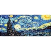 Porge Gaming Mouse Pad 90x40 Mouse Pad XXL B&uuml;y&uuml;k Oyuncu Mouse Pad Speed Mousepad (Starry Night, 90x40 cm (3mm kalınlık))