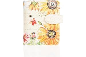 SHAG WEAR Shagwear Portafoglio Donna Portamonete in Pelle e Morbida PU - 6 Scomparti per Carte, 1 Finestra di Identificazione con Tasca Portamonete Piccolo e Corto in Bellissimi Colori Temi Fantasy