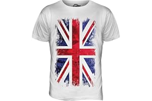 Candymix - Great Britain Union Jack Grunge Flag - Mens T Shirt Top T-Shirt