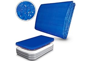 tillvex Pool Abdeckplane 450 x 220 cm Oval | Schwimmbecken Abdeckung UV-Stabil & reißfest | Schwimmbad Poolabdeckung Winter Solarplane