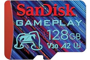 SanDisk Karta micro SD do rozgrywki 128 GB do mobilnych/przenośnych konsol do gier, do 190 MB/s, do bardziej wymagających gier, AAA-/3D-/VR-Grafik, 4K-UHD-Videos, A2, V30, U3