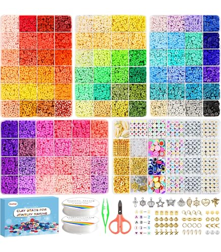 PATIKIL Polymer Clay Perlen Set – 3500 Stück, 4 Mm, Hellrosa, Für Schmuck DIY