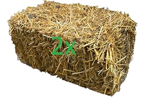 HEUKOENIG.DE Gerstenstroh 2 Ballen je ca. 12 kg aus dem Rheinland in Bester Qualität von Heukönig