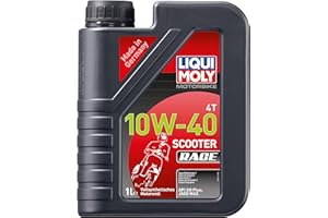 LIQUI MOLY Motorbike 4T 10W-40 Scooter Race, 1 L, Huile à 4 coups, SKU: 20826