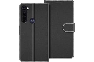 COODIO Etui z klapką do Motorola Moto G Pro, Futerał na Portfel Magnetyczny do Motorola Moto G Pro Pokrowiec, Czarny