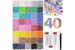 40 Colors 32000Pcs Resin Jelly Rhinestones for Bedazzling, Multicolor 3mm Flatback Gems for Diamond Art, Bedazzler Kit with 3Pcs 10ml B7000 Jewelry Glue for Nail Art Crafting Book Makeup