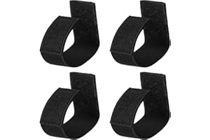 Wisdompro - Cinturón de seguridad, 4 piezas de fijación de cinturón para cinturón de 2 a 2 1/4 pulgadas de ancho, accesorios de equipo militar de policía de seguridad, color negro