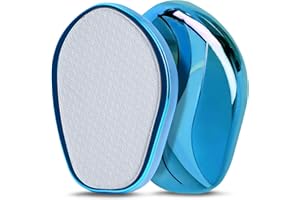 UQQU Nano Glas Fußfeile, Fußschaber zur Entfernung von Hornhaut, Pediküre Fußpuffer für glatte und gesunde Füße, Nanotechnologie für bessere Ergebnisse - Blau