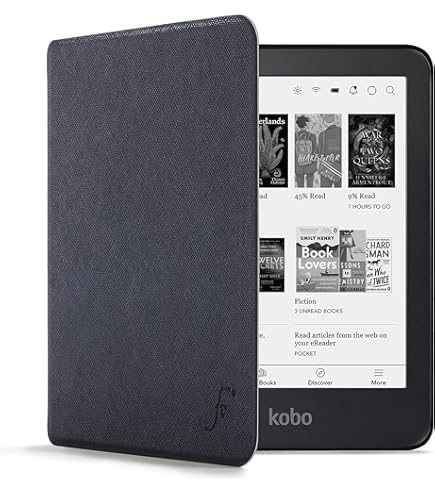 Lunso - Geschikt voor Kobo Aura H20 Edition 1 hoes (6.8 inch