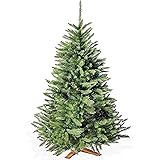 Künstlicher Weihnachtsbaum in Premium Qualität mit FSC-zertifiziertem Holzständer – Naturgetreu und mit dicht bestückten Zwei
