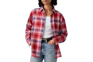 Levi's Nash flanellskjorta för kvinnor, skjorta med knäppning och krage (1-pack)
